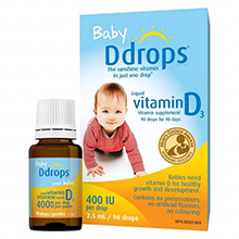Baby Ddrops Vitamin D3 Cho Trẻ Sơ Sinh 90 Giọt Của Mỹ 2.5ml