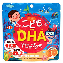 Kẹo dẻo DHA và EPA Unimat Riken vị cam cho bé Nhật Bản 90 viên