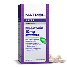 Natrol Melatonin Advanced Sleep 10mg của Mỹ 60 viên - Giúp Ngủ Sâu Giấc
