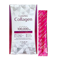 Nước uống Lamelux Collagen & NMN 100.000mg Aishodo Nhật Bản Hộp 10 gói
