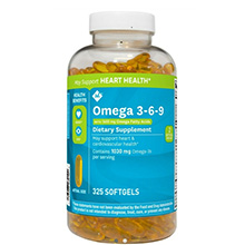 Omega 3-6-9 Member’s Mark Supports Heart Health Của Mỹ - Bổ Tim Mạch, Não, Mắt 325 viên