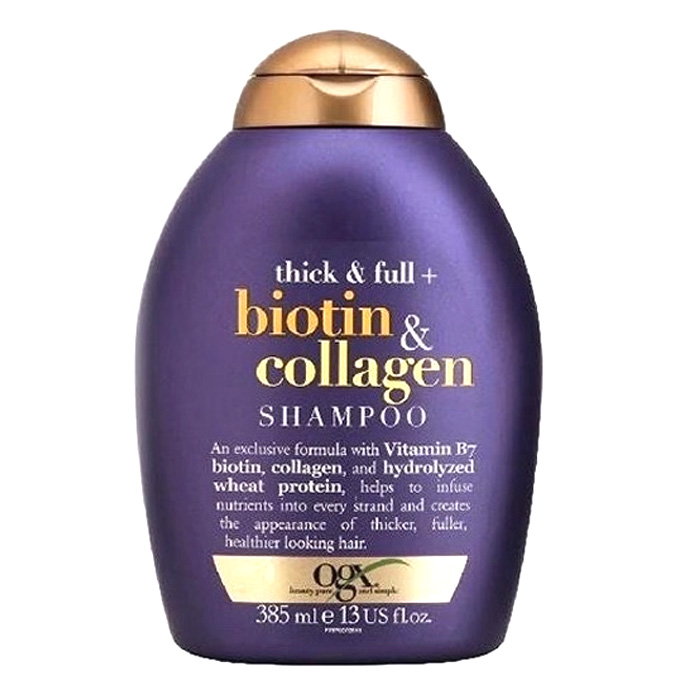 Dầu gội Biotin Collagen chứa các thành phần giúp tóc dày và chắc khỏe hơn, đồng thời kích thích mọc tóc nhanh hơn. Đừng bỏ lỡ hình ảnh này để hiểu thêm về sản phẩm tuyệt vời này nhé!