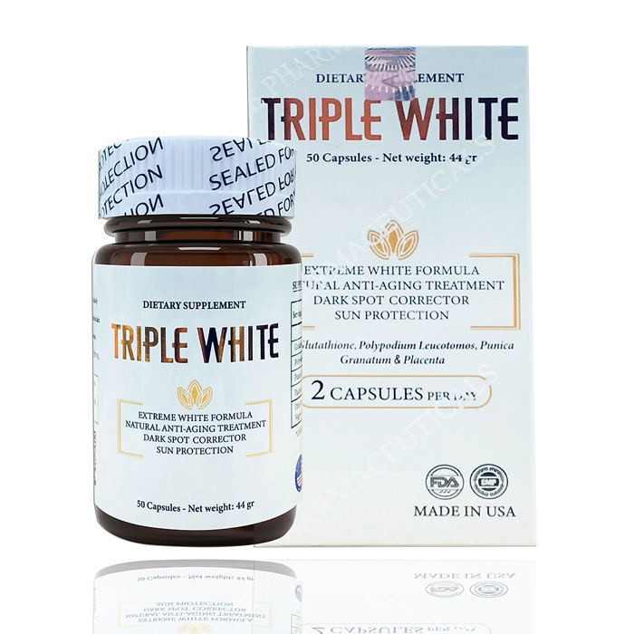 Viên Uống Trắng Da Triple White Dietary Supplement Mỹ 50 Viên Mua ...