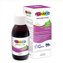 Siro tăng cường sức đề kháng cho bé Pediakid Immuno-Fort Ineldea của Pháp chai 125ml