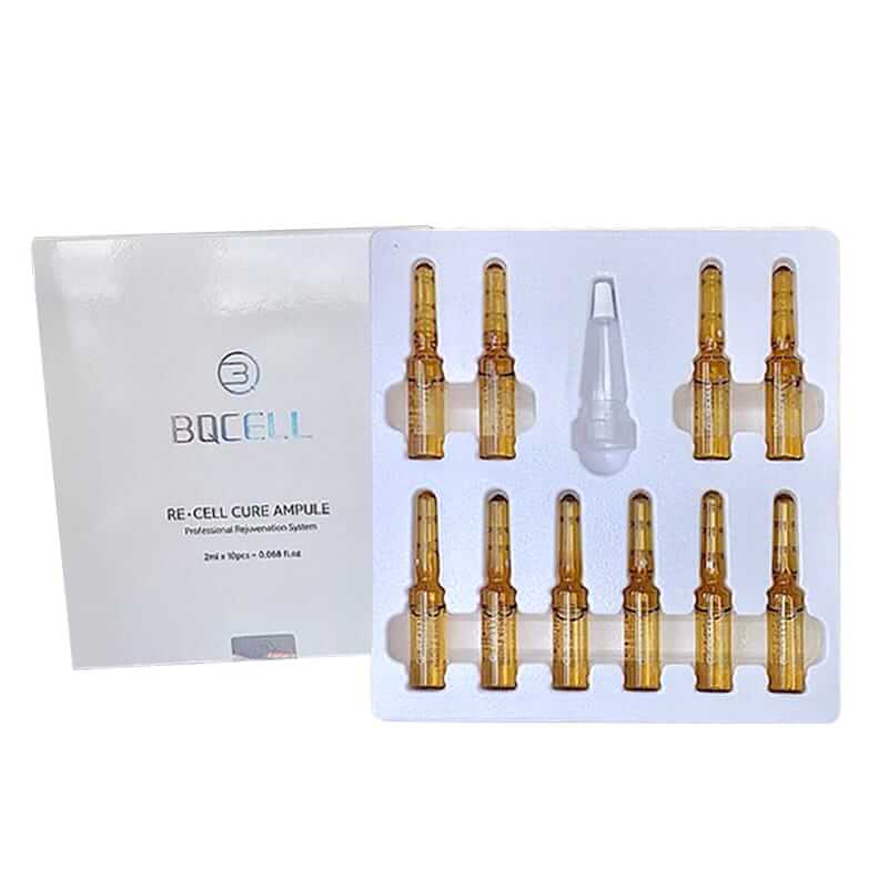 Tế bào gốc Bqcell Re-Cell Cure Ampule 2ml Hàn Quốc dưỡng trắng và nâng cơ mặt