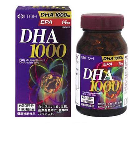 Thuốc Bổ Não DHA 1000mg & EPA 14mg Itoh 120 Viên Nhật Bản