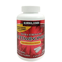 Viên giảm đau Kirkland Extra Strength Acetaminophen 500mg của Mỹ