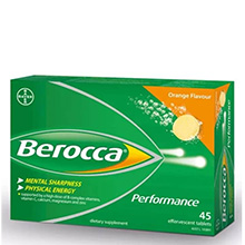 Viên sủi tăng đề kháng Berocca Performance Effervescent Orange Flavour Úc 45 viên