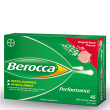 Viên sủi tăng đề kháng Berocca Performance Effervescent Energy Vitamin C Original Berry Flavour Úc 45 viên