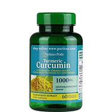 Viên tinh chất nghệ hỗ trợ điều trị viêm loét dạ dày Turmeric Curcumin 1000mg Puritan’s Pride Mỹ hộp 60 viên
