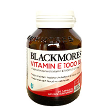 Viên uống Blackmores Vitamin E 1000IU Natural 30 viên của Úc - Bổ sung vitamin E tự nhiên
