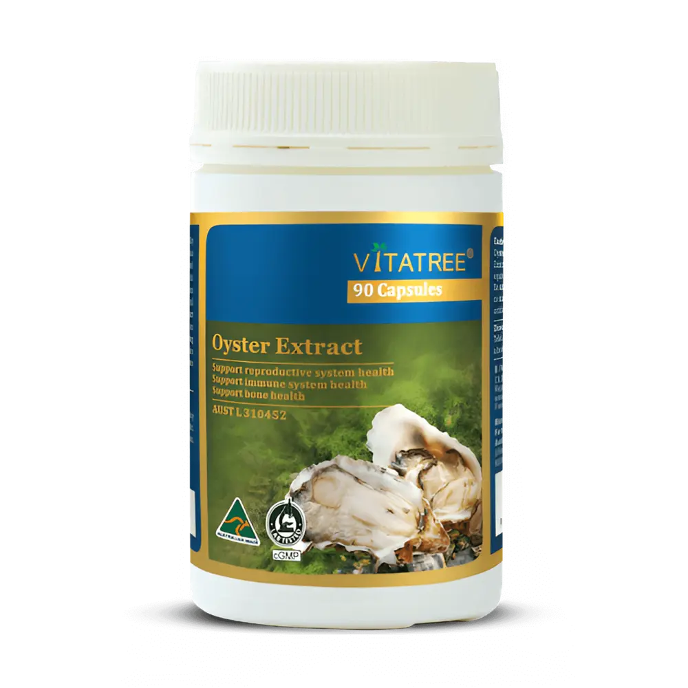 Viên Uống Hàu Biển Oyster Extract Vitatree – Bổ sung kẽm, hỗ trợ sức khỏe sinh sản, cải thiện sinh lực 90 viên Úc