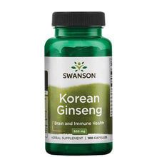 Viên uống nhân sâm Hàn Quốc Swanson Korean Ginseng 500mg Mỹ (100 viên)