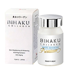 Viên uống trắng da Bihaku Collagen White Advanced Premium Nhật Bản 30 viên