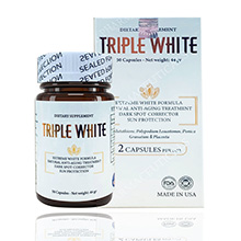  Viên Uống Trắng Da Triple White Dietary Supplement của Mỹ Hộp 50 viên
