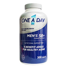 Vitamin One A Day Men's 50+ cho Nam trên 50 tuổi của Mỹ (Mẫu mới 300 viên)